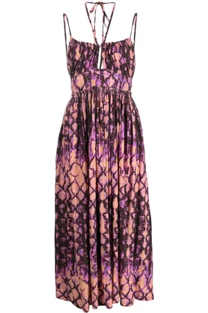 ULLA JOHNSON Freya halterneck midi dress