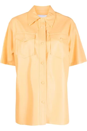Stand Studio Norea faux-leather shirt