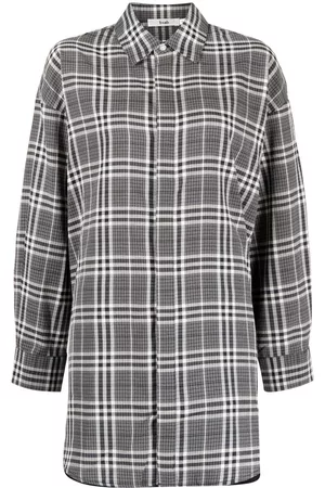 B+AB Check-pattern shirt set