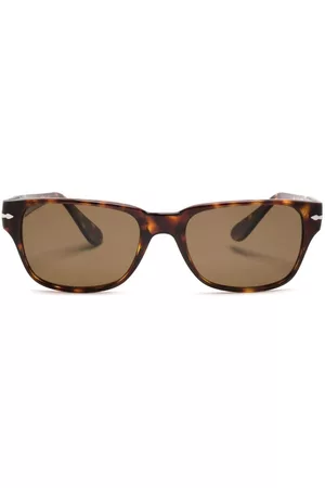 Persol Men Sunglasses - Tortoiseshell-effect rectangle-shape sunglasses