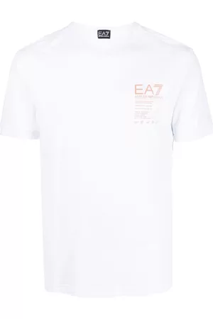 EA7 Men Short Sleeve - Logo-print cotton T-shirt