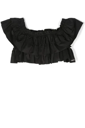 MONNALISA Ruffle-detail short-sleeved top