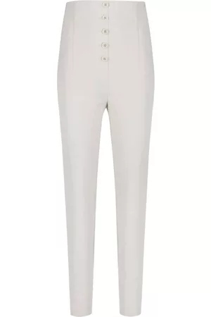 Serafini High-waisted stretch-cotton trousers
