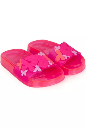 SOPHIA WEBSTER Girls Sandals - Floral-print flat slides