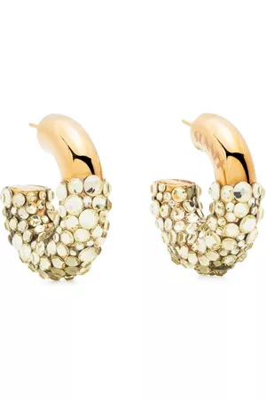 SUNNEI Rhinestone-embellished chunky hoop earrings