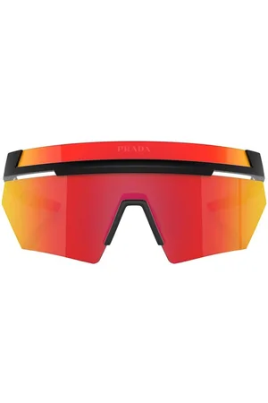 Prada Frameless logo-print sunglasses