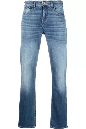 7 for all Mankind Men Straight - Faded straight-leg jeans