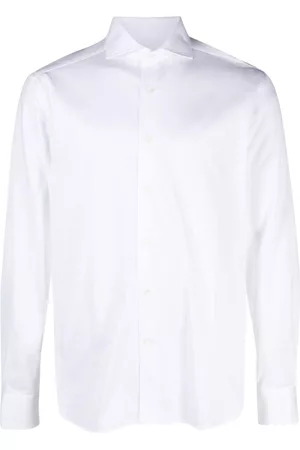corneliani Men Shirts - Spread-collar cotton shirt