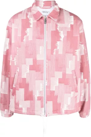 MARCELO BURLON Men Shirts - Geometric-print shirt jacket
