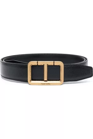 Tom Ford Men Belts - Logo-buckle leather belt