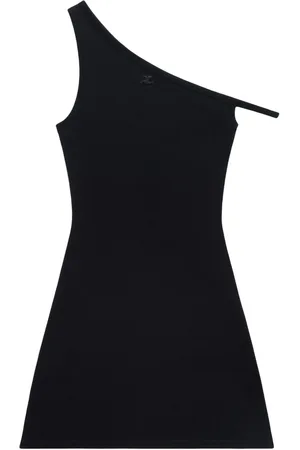 Courrèges Bumpy asymmetric dress