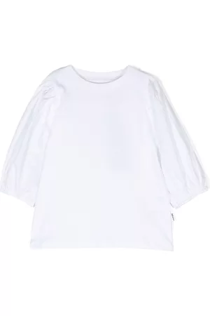 Molo Girls Blouses - Three-quarter sleeve cotton blouse