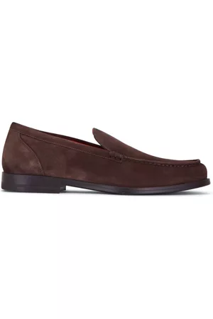 santoni Men Loafers - Slip-on leather loafers