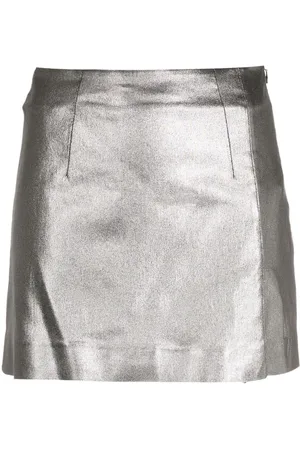 Olympiah Metallic-effect mini skirt