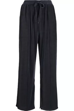 tout a coup Velour straight-leg trousers