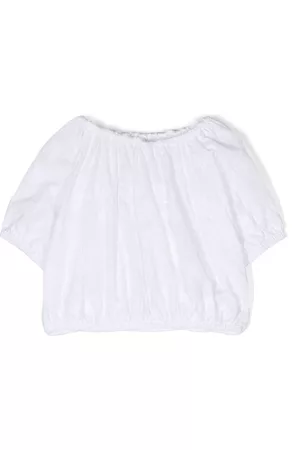 DOUUOD KIDS Girls Blouses - Embroidered cotton blouse
