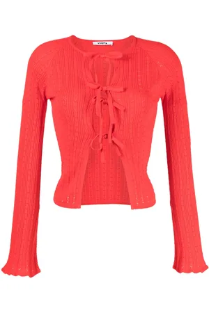 VIVETTA Tied-up cotton cardigan