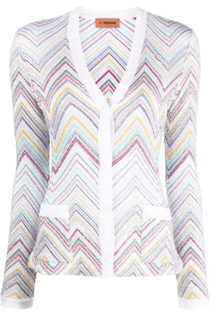 Missoni Zigzag-woven long-sleeve cardigan
