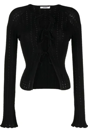 VIVETTA Tied-up cotton cardigan