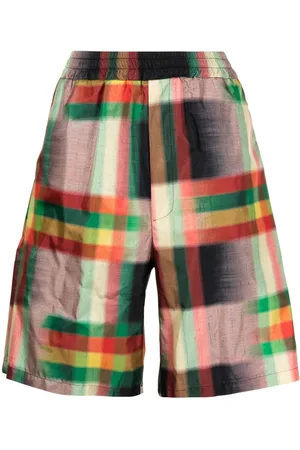 PIERRE-LOUIS MASCIA Aloe checked Bermuda shorts