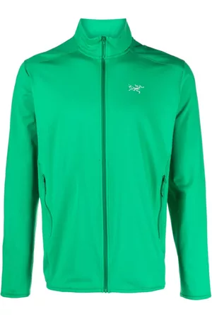 Arc'teryx Men Sports Jackets - Kyanite logo-embroidered jacket