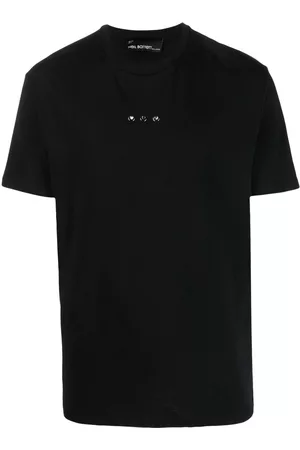 Neil Barrett Men Short Sleeve - Eyelet-detail T-shirt
