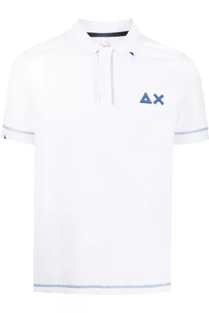sun68 Men Polo Shirts - Embroidered-logo cotton polo shirt