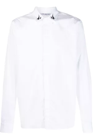 Neil Barrett Men Shirts - Logo-print cotton shirt