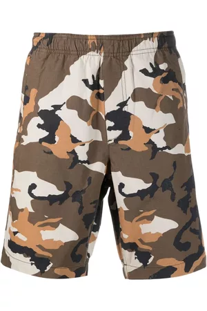 WoodWood Men Bermudas - Camouflage-print elasticated-waistband shorts