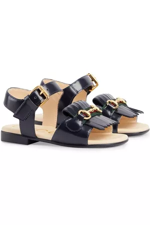 Gucci Girls Sandals - Leather flat sandals