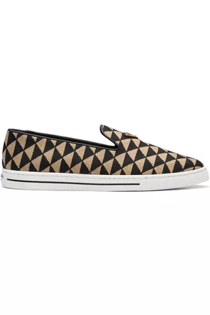 Prada Men Loafers - Symbole triangle-logo loafers
