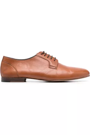 Pollini Men Loafers - Lace-up leather loafers