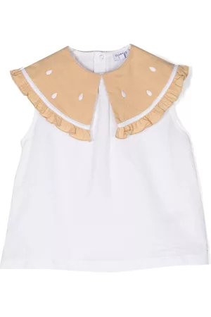 Donsje Girls Tank Tops - Frutas bib-collar sleeveless blouse
