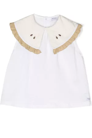 Donsje Girls Tank Tops - Frutas bib-collar sleeveless blouse