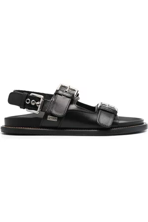Pollini Men Sandals - Buckle-detailed leather sandals