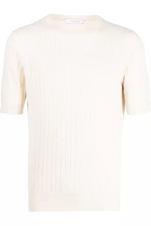 Cruciani Men Short Sleeve - Ribbed short-sleeve T-shirt