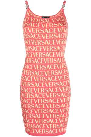 VERSACE Allover knitted minidress