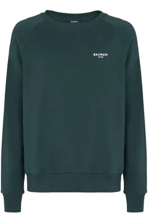 Balmain Logo-print organic cotton sweatshirt
