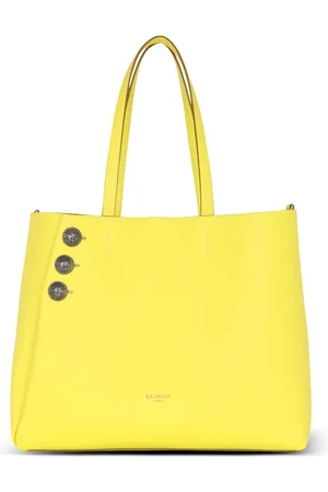Balmain Emblème leather tote bag