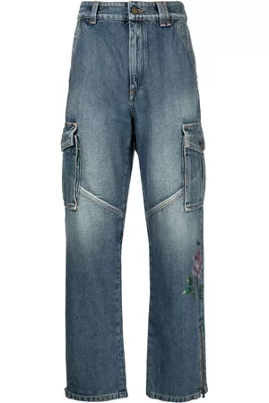 Alessandra Rich Rhinestone-embellished jeans