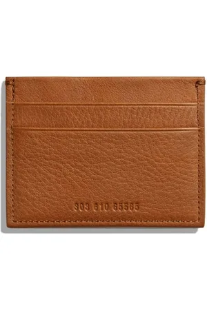 SHINOLA 5 Pocket grained-leather card holder