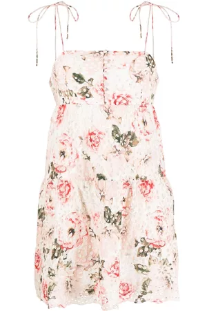 ALICE+OLIVIA Lorelle Babydoll floral-print minidress