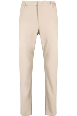 Dondup Men Pants - Pressed-crease tapered cotton trousers
