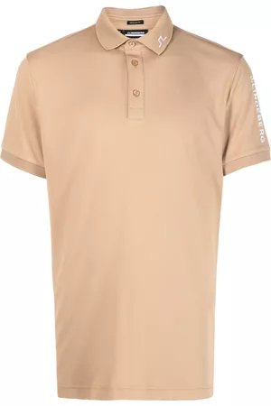 J Lindeberg Men Polo Shirts - Tour Tech logo-embroidered polo shirt