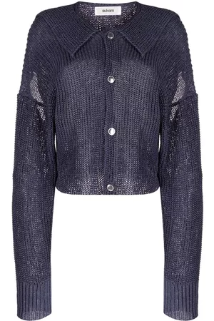 Sulvam Slit-detail cotton cardigan