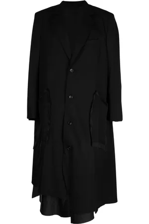 Sulvam Asymmetric single-breasted wool coat