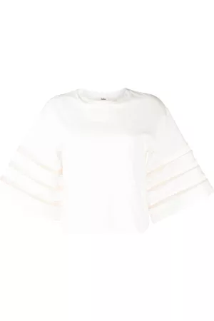 Muller Of Yoshiokubo Cut-out sleeves cotton T-shirt