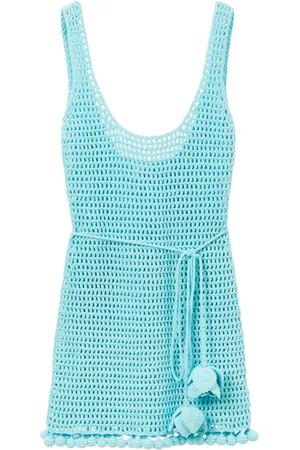 Burberry Crochet-knit sleeveless dress