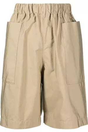 JNBY Elasticated-waistband straight-leg shorts