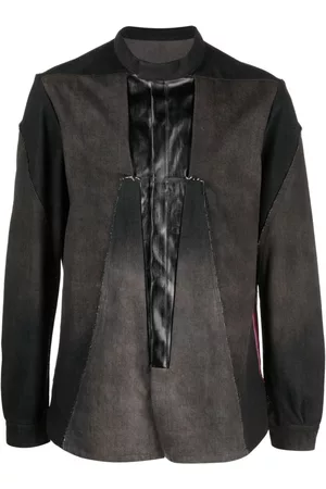 Rick Owens Deconstructed panelled denim shirt jacket